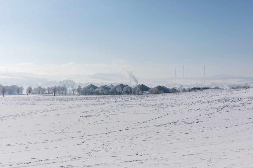 Biogas Rosdorf im Schnee