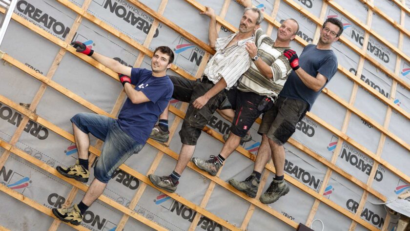 Gruppenfoto - Dachdecker